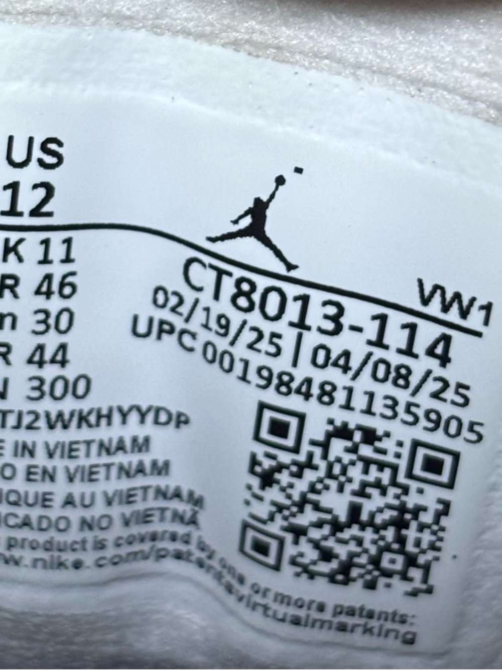 Jordan 12 Retro French Blue 2025 Size 12 - Picture 6 of 9